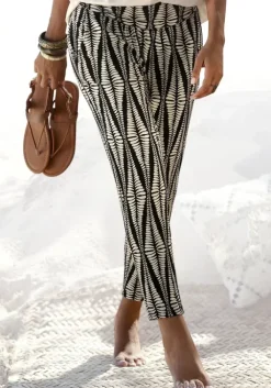 LASCANA 7/8-Hose Schwarz-Sand-Bedruckt