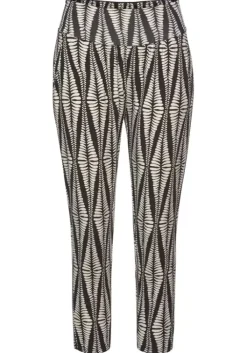 LASCANA 7/8-Hose Schwarz-Sand-Bedruckt