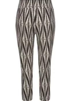 LASCANA 7/8-Hose Schwarz-Sand-Bedruckt