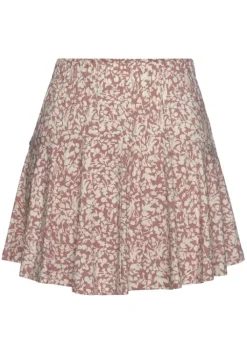 Clearance Vivance Hosenrock Mauve-Creme-Bedruckt