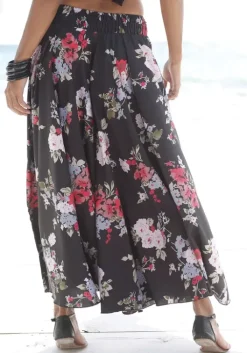 Clearance LASCANA Hosenrock Schwarz-Bedruckt