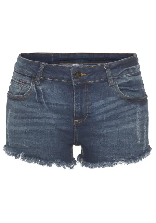 Discount Buffalo Jeanshotpants Blue-Washed