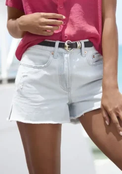 New Buffalo Jeansshorts Blue Washed