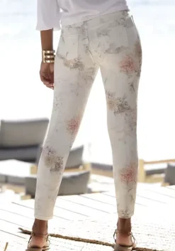 Discount LASCANA 7/8-Jeggings Weis-Bedruckt