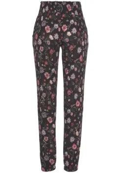 Discount LASCANA Jerseyhose Schwarz-Bedruckt