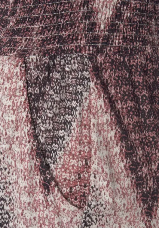 Best LASCANA Jerseyhose Sand-Bordeaux Bedruckt