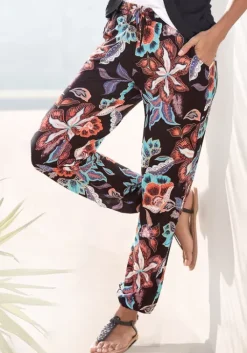 Outlet Vivance Jerseyhose Schwarz-Bedruckt