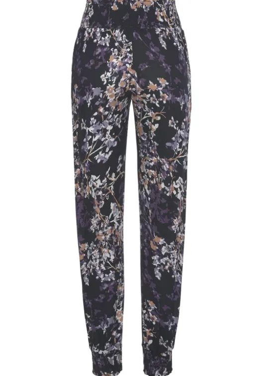 Hot Vivance Jerseyhose Schwarz-Lila Bedruckt