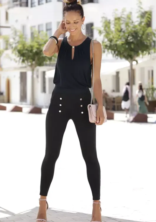Sale LASCANA Jerseyhose Schwarz