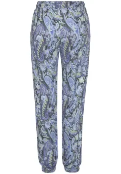 New LASCANA Jerseyhose Blau-Bedruckt