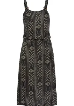 Outlet LASCANA Jerseykleid Schwarz-Creme-Bedruckt