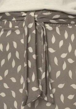 Sale Vivance Jerseykleid Taupe-Creme Bedruckt