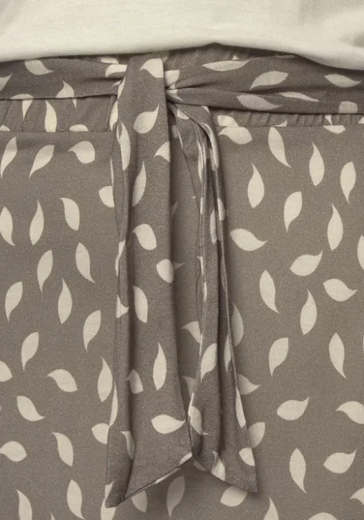 Sale Vivance Jerseykleid Taupe-Creme Bedruckt
