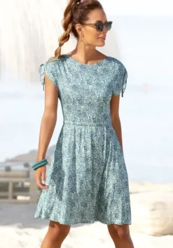 Online Vivance Jerseykleid Grun-Bedruckt