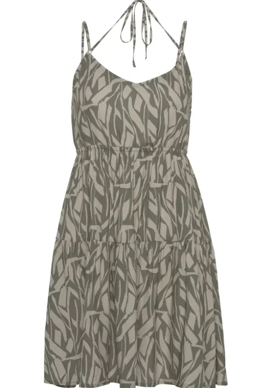 New Buffalo Jerseykleid Khaki-Sand Bedruckt