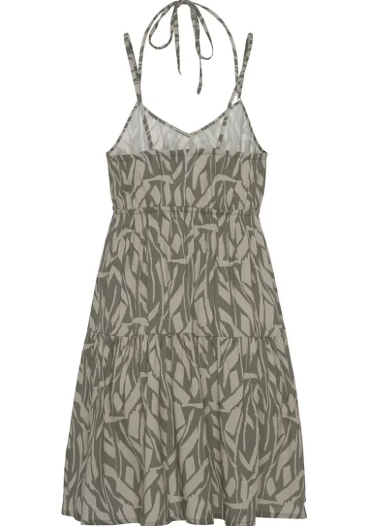 New Buffalo Jerseykleid Khaki-Sand Bedruckt