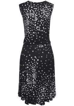 Vivance Jerseykleid Schwarz-Weis-Bedruckt