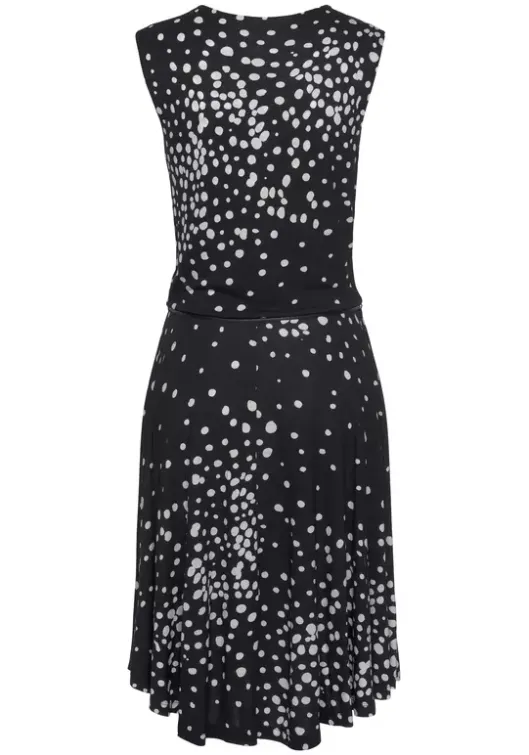 Vivance Jerseykleid Schwarz-Weis-Bedruckt