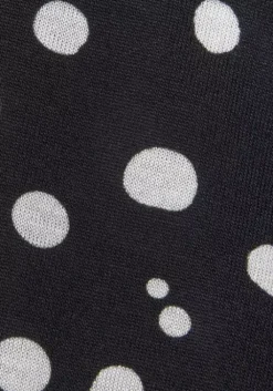Vivance Jerseykleid Schwarz-Weis-Bedruckt