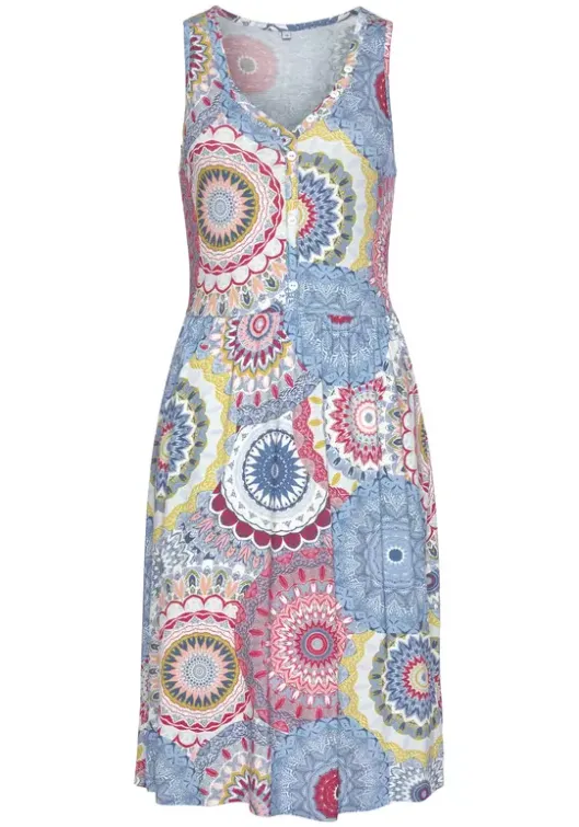 New Vivance Jerseykleid Bunt-Bedruckt