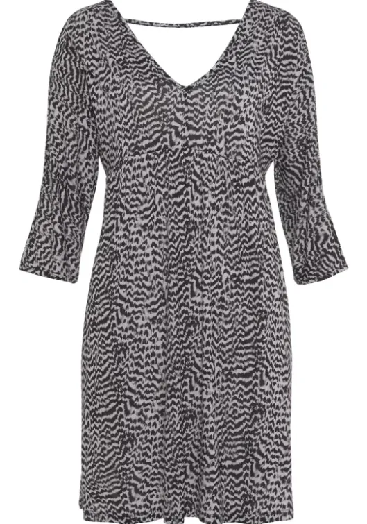 Vivance Jerseykleid Schwarz-Weis Bedruckt