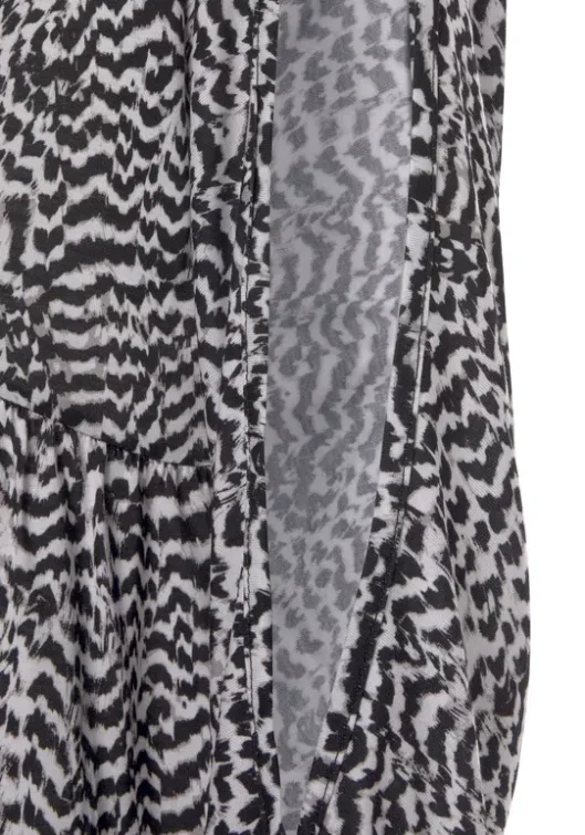 Vivance Jerseykleid Schwarz-Weis Bedruckt