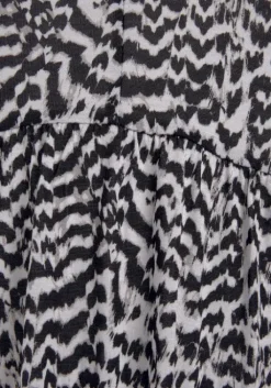 Vivance Jerseykleid Schwarz-Weis Bedruckt