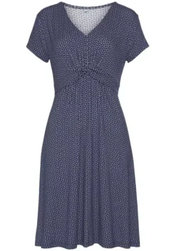 Best Vivance Jerseykleid Blau-Marine-Gemustert
