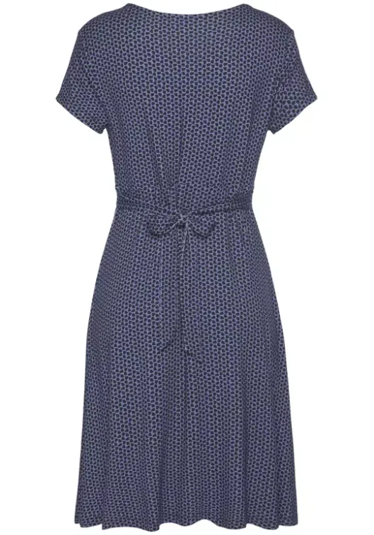 Best Vivance Jerseykleid Blau-Marine-Gemustert