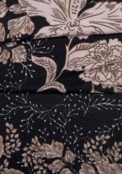 Online Vivance Jerseykleid Schwarz-Rose-Bedruckt