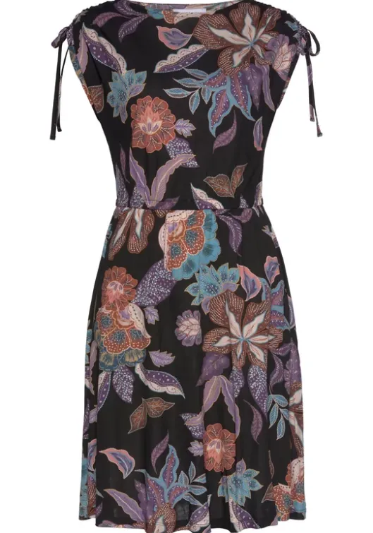 New Vivance Jerseykleid Schwarz-Bedruckt