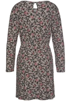 Clearance LASCANA Jerseykleid Schwarz-Bedruckt