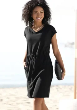 Hot Beachtime Jerseykleid Schwarz