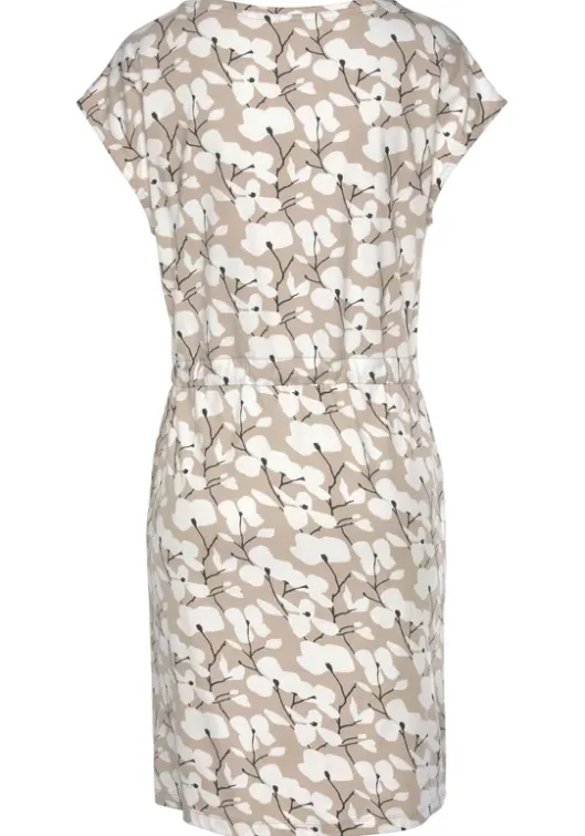 Clearance Beachtime Jerseykleid Beige-Creme-Bedruckt