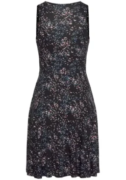 Discount Vivance Jerseykleid Schwarz-Rose-Bedruckt