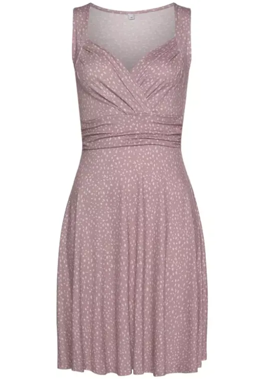 New Vivance Jerseykleid Rose-Mauve-Bedruckt