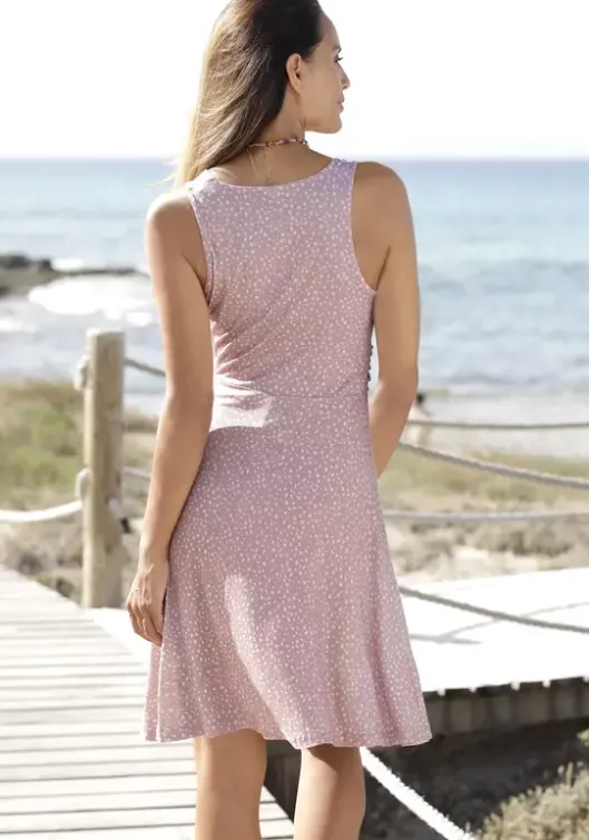 New Vivance Jerseykleid Rose-Mauve-Bedruckt