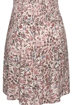 Clearance Vivance Jerseyrock Creme-Mauve Bedruckt