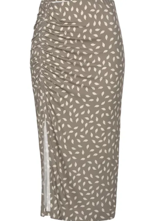 Vivance Jerseyrock Taupe-Creme Bedruckt