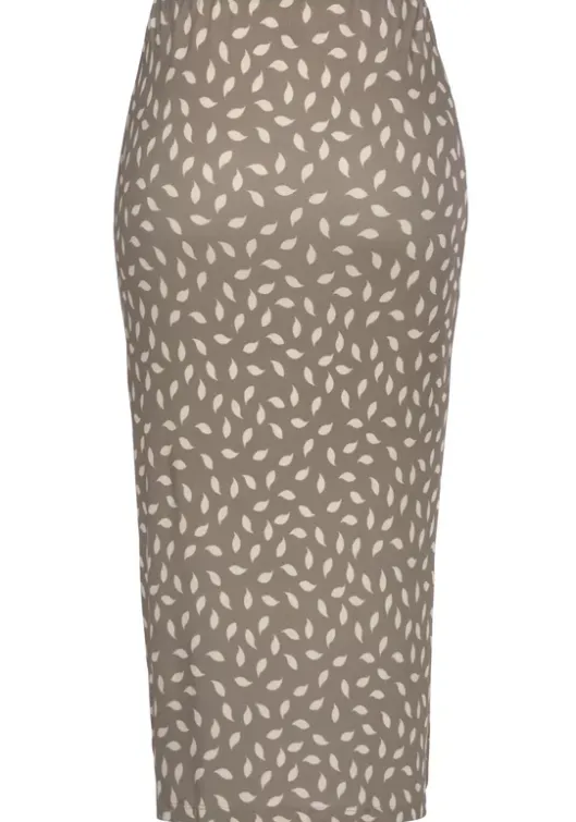 Vivance Jerseyrock Taupe-Creme Bedruckt