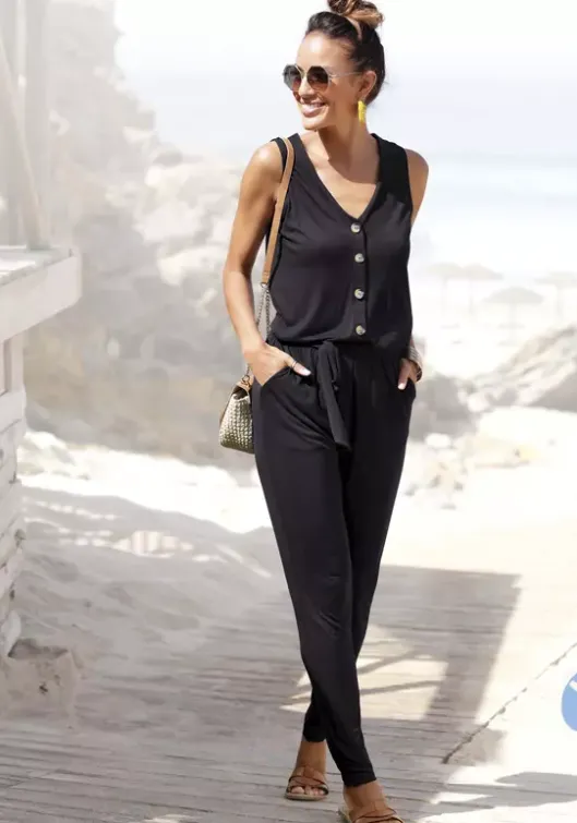 LASCANA Jumpsuit Schwarz