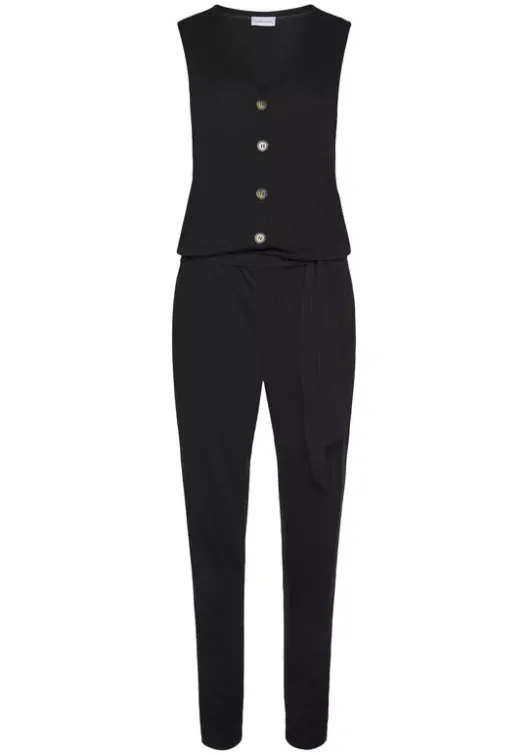 LASCANA Jumpsuit Schwarz