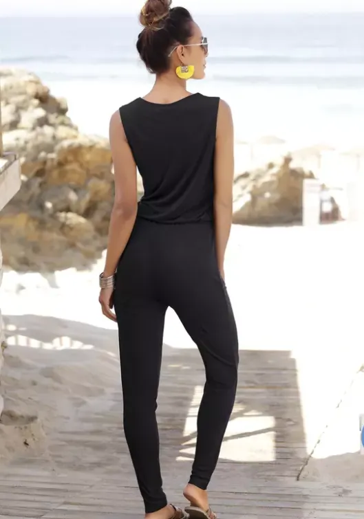 LASCANA Jumpsuit Schwarz