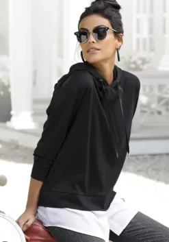 Hot LASCANA Kapuzenshirt Schwarz