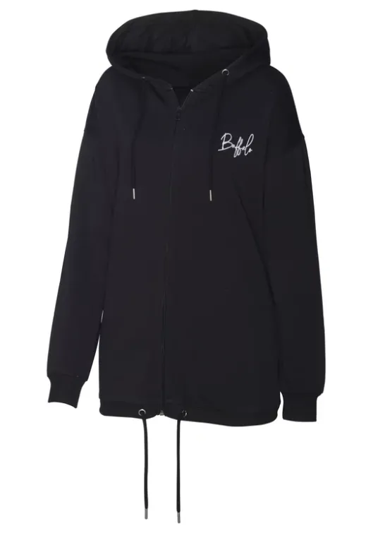 New Buffalo Kapuzensweatjacke Schwarz
