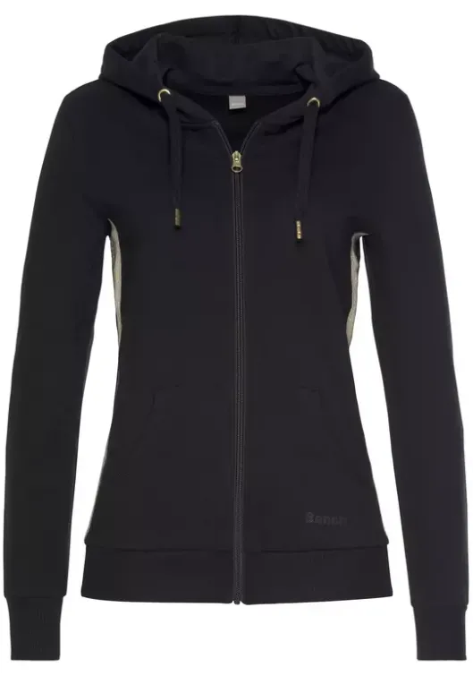 Hot Bench. Kapuzensweatjacke Schwarz