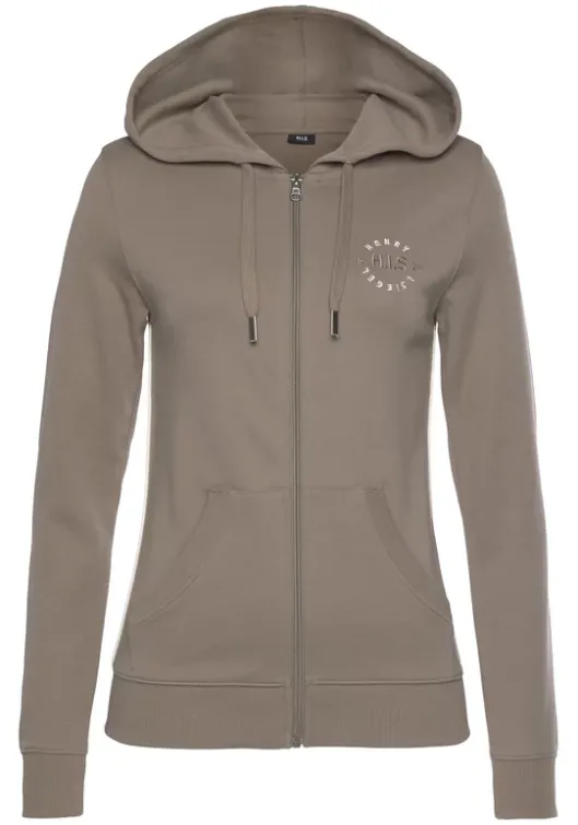 Kapuzensweatjacke Homewear-Oberteile