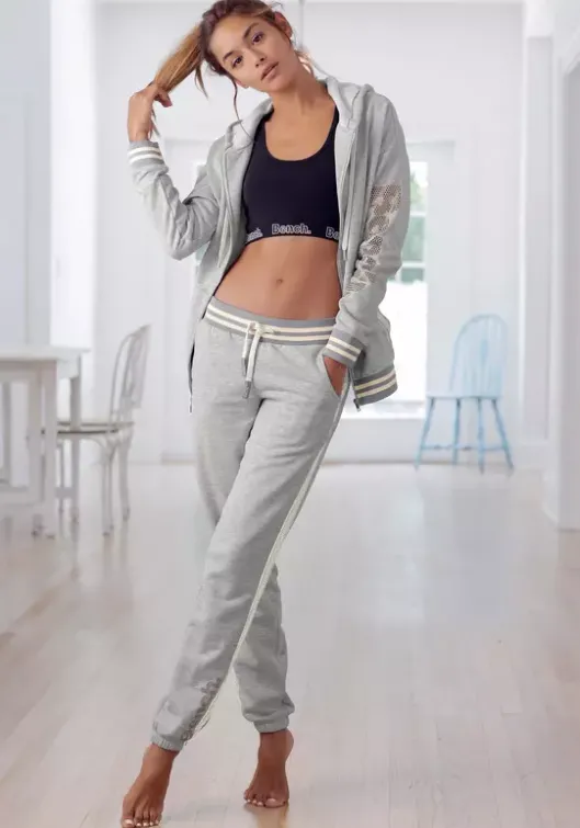 Bench. Kapuzensweatjacke Grau-Meliert