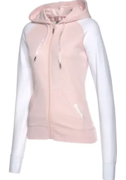 Sale Bench. Kapuzensweatjacke Rosa-Weis