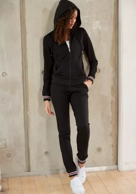 Outlet H.I.S Kapuzensweatjacke Schwarz
